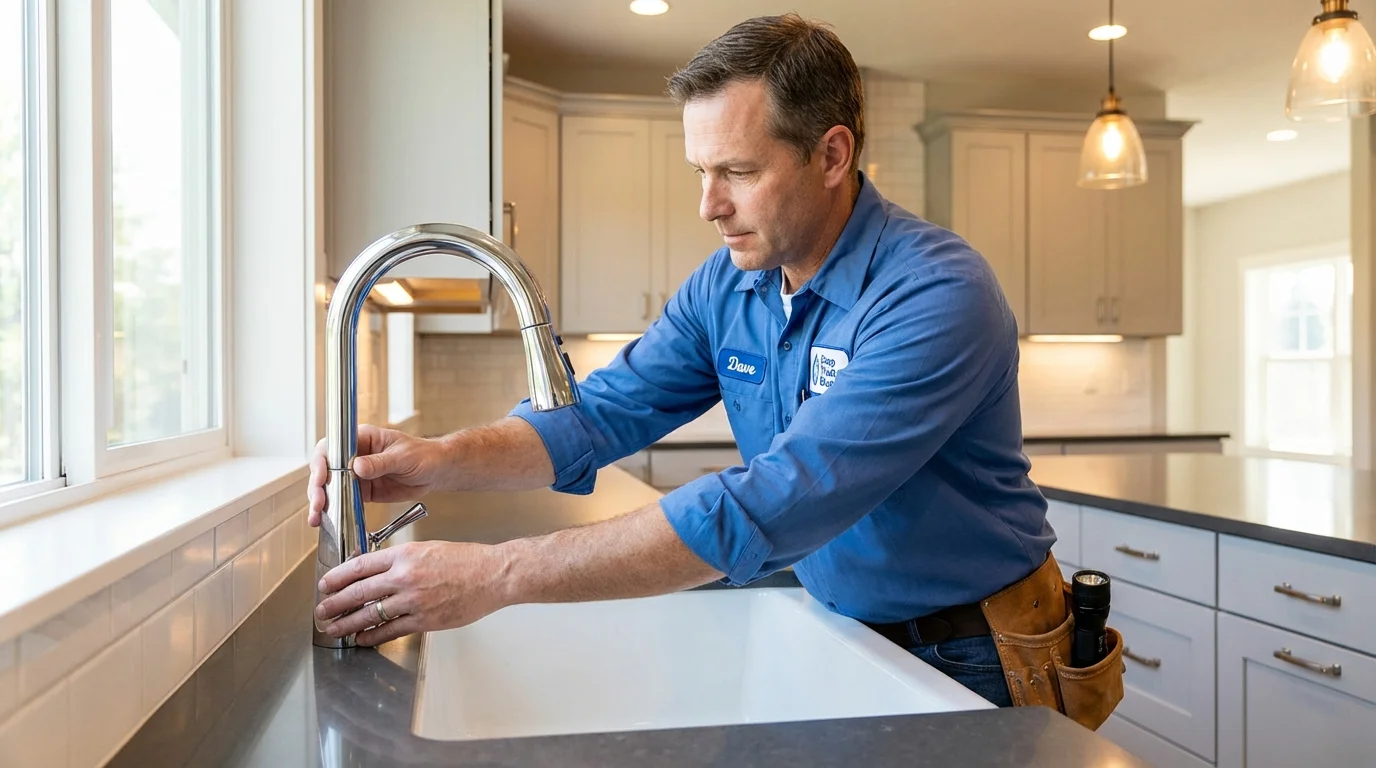 Kitchen faucet installation by Johns Plumbing LLC in Prudhoe Bay